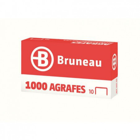 AGRAFE BRUNEAU N°10 GALVANISÉE - BOÎTE DE 1000