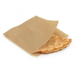 Sachet sandwich en papier ingraissable avec ouverture latérale 14x14cm 