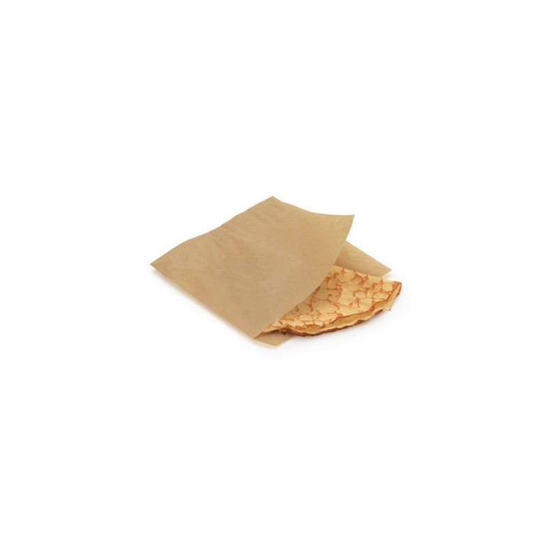 Sachet sandwich en papier ingraissable avec ouverture latérale 14x14cm 