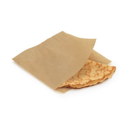 Sachet sandwich en papier ingraissable avec ouverture latérale 14x14cm 