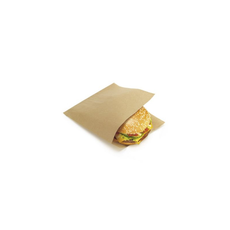 Sachet sandwich en papier ingraissable avec ouverture latérale 16x20cm