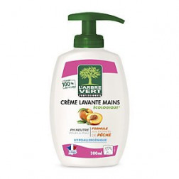 Crème lavante mains L'ARBRE VERT flacon pompe 300ml