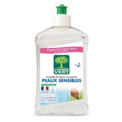 Liquide vaisselle main peaux sensibles 500 ml L'ARBRE VERT