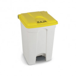 Poubelle à pédale RAJA jaune 45 litres