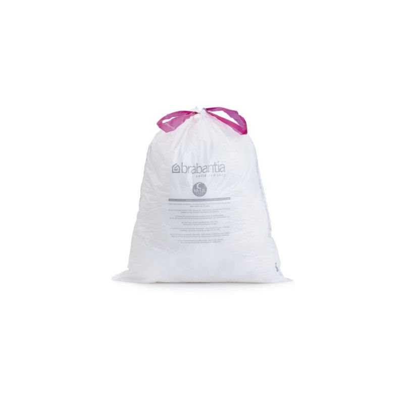 Sacs poubelle liens coulissants BRABANTIA 5 L 2 x 20