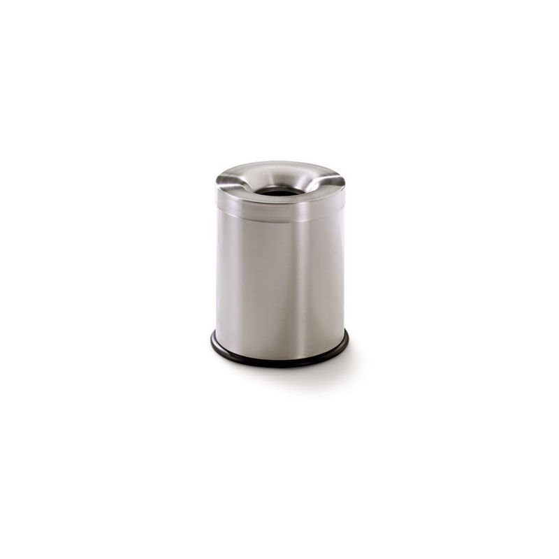 Poubelle d'intérieur anti feu inox 15L