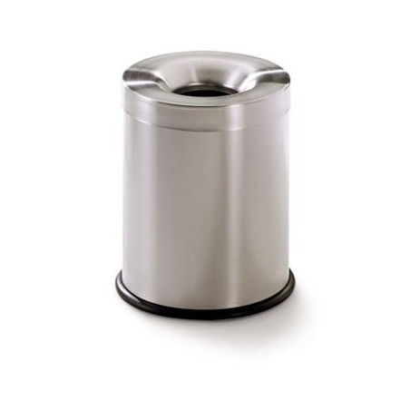 Poubelle d'intérieur anti feu inox 15L