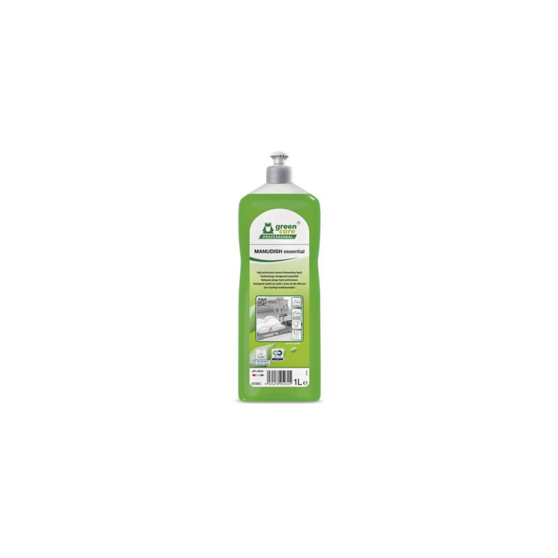 Liquide vaisselle spécial plonge MANUDISH GREEN CARE PROFESSIONAL flacon 1 litre