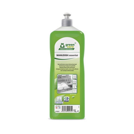 Liquide vaisselle spécial plonge MANUDISH GREEN CARE PROFESSIONAL flacon 1 litre