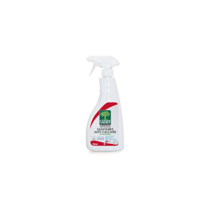 Nettoyant sanitaires anti-calcaire L'ARBRE VERT spray 750 ml