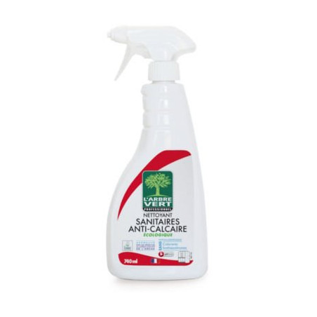 Nettoyant sanitaires anti-calcaire L'ARBRE VERT spray 750 ml