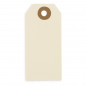 Étiquette américaine cartonnée beige sans attache 160x80 mm