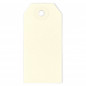 Étiquette américaine cartonnée beige sans attache 160x80 mm