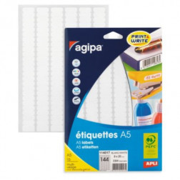 Étiquette AGIPA 20x8 mm