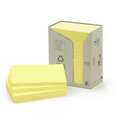 Notes recyclées Post-it® 76 x 127 mm jaune