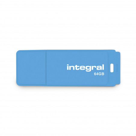 Clé USB 2.0 Neon INTEGRAL 64 GB bleu