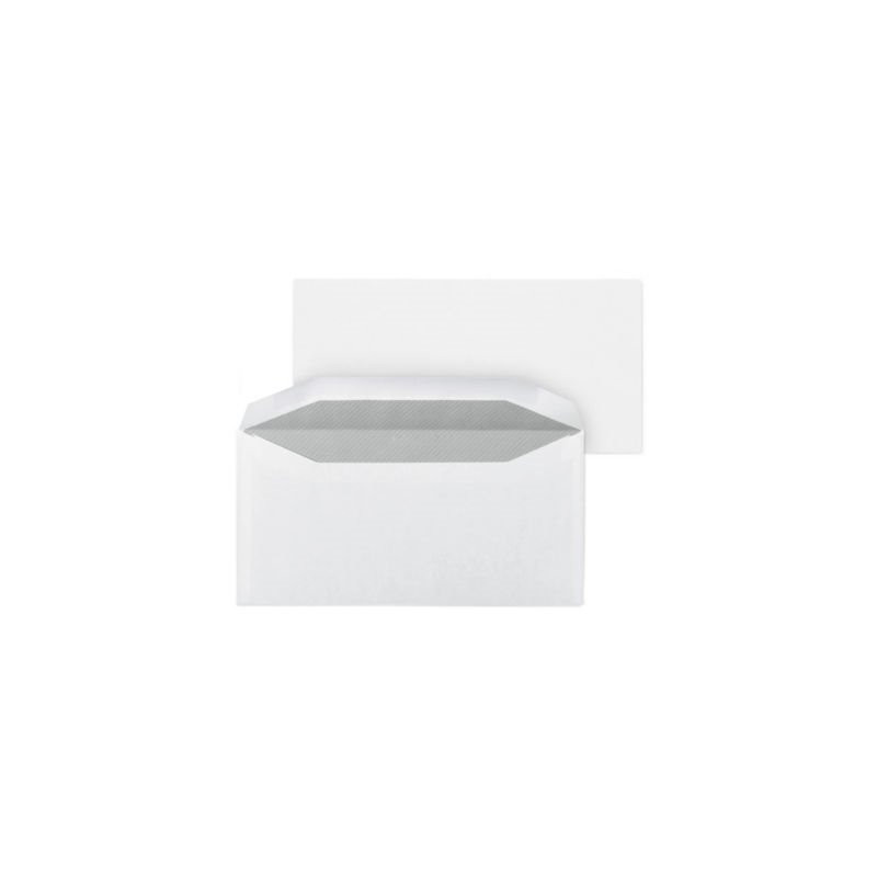 Enveloppe commerciale mécanisable vélin extra-blanc patte gommée sans fenêtre 80 g/m² DL1 - 115x225 mm RAJA