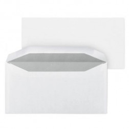 Enveloppe commerciale vélin extra-blanc mécanisable patte gommée avec fenêtre 80 g/m² DL1 - 115x225 mm RAJA