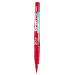 Marqueur indélébile NMS50 PENTEL pointe fine rouge