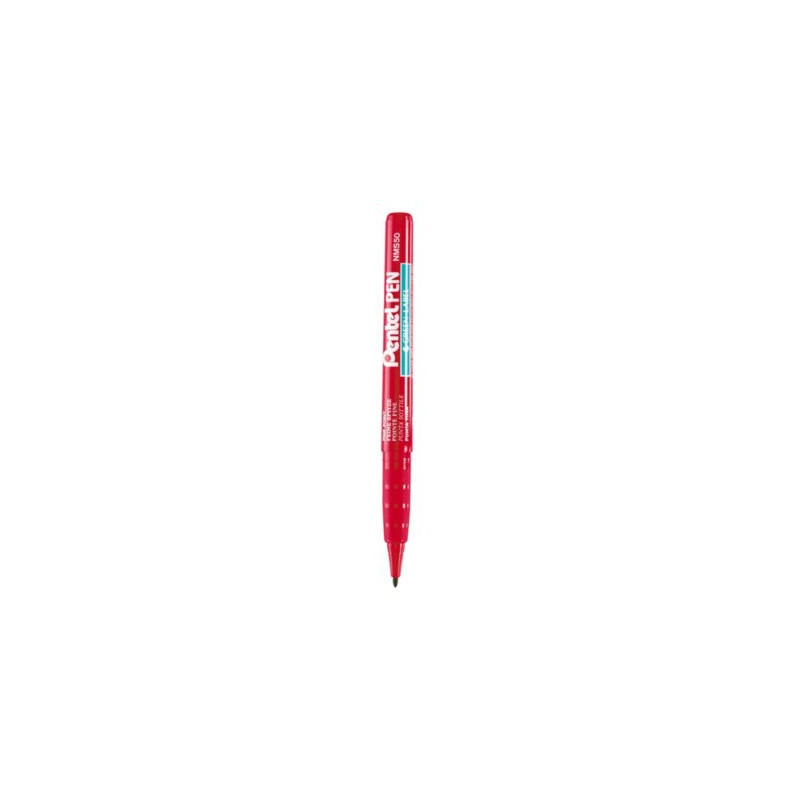 Marqueur indélébile NMS50 PENTEL pointe fine rouge