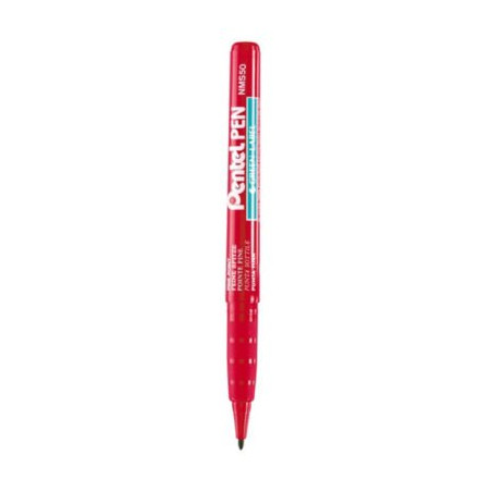 Marqueur indélébile NMS50 PENTEL pointe fine rouge