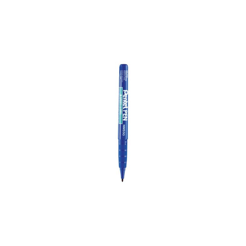 Marqueur indélébile NMS50 PENTEL pointe fine bleu