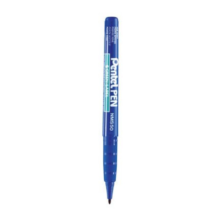 Marqueur indélébile NMS50 PENTEL pointe fine bleu