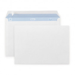 Enveloppe commerciale blanche qualité 90 g/m² RAJA sans fenêtre C5 - 162 x 229 mm