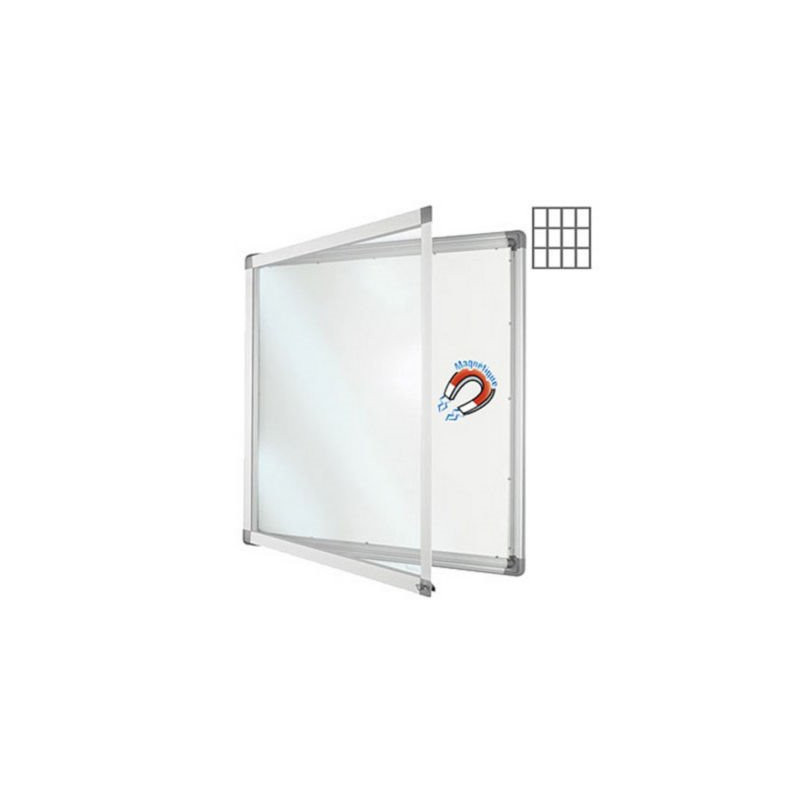 VITRINE INT ALU VER SECUR 12F F METAL