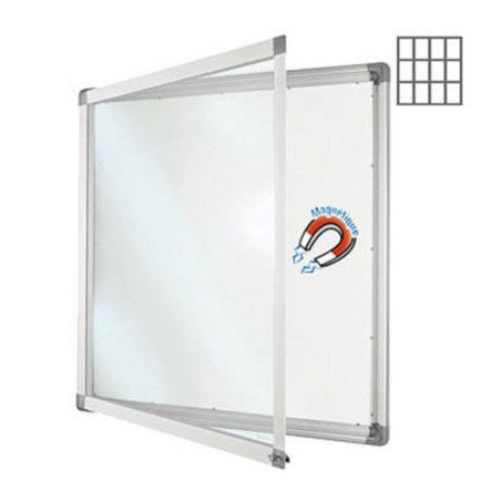 VITRINE INT ALU VER SECUR 12F F METAL