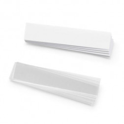 Étiquette blanche pour bac à bec plastique résistant RAJA 56 x 12 mm