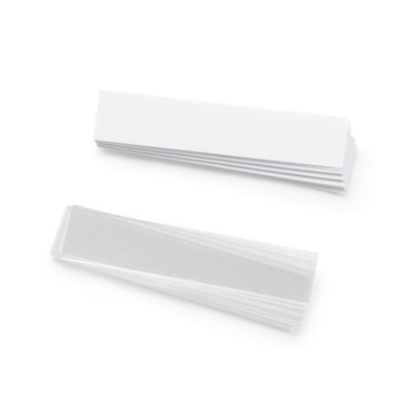 Étiquette blanche pour bac à bec plastique résistant RAJA 56 x 12 mm