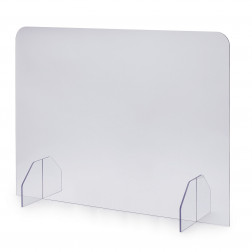 Ecran de protection en plexiglas avec ouverture 900 x 650 mm