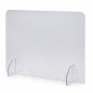 Ecran de protection en plexiglas avec ouverture 900 x 650 mm