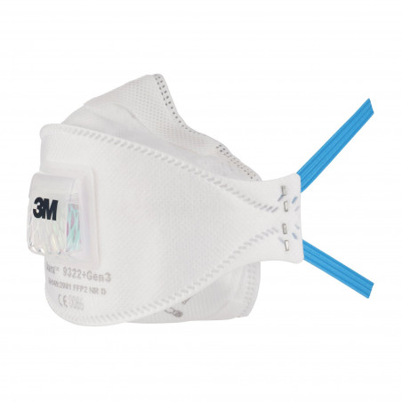 Masque antipoussière 3M pliable Aura FFP2 avec soupape