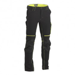 Pantalon de travail Atom noir/jaune UPOWER taille S