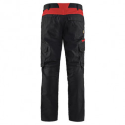 Pantalon industrie stretch 2D BLAKLADER Noir Rouge 38