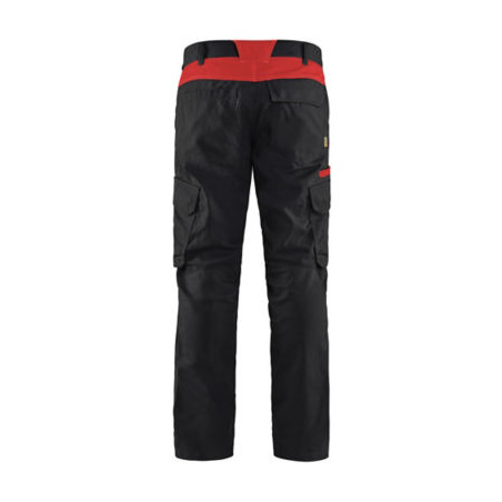 Pantalon industrie stretch 2D BLAKLADER Noir Rouge 38