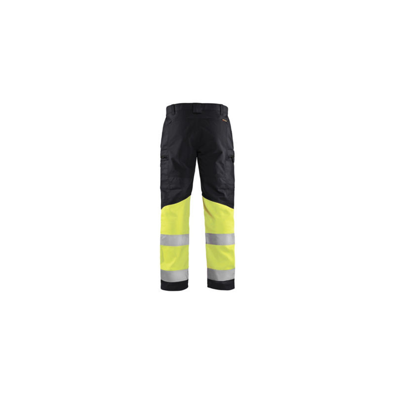 Pantalon artisan haute-visibilité stretch BLAKLADER Noir Jaune fluo 38