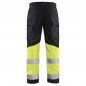 Pantalon artisan haute-visibilité stretch BLAKLADER Noir Jaune fluo 38