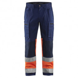 Pantalon artisan haute-visibilité stretch BLAKLADER Orange 42