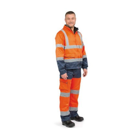 Veste de travail haute visibilité orange taille L