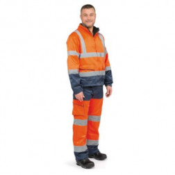 Veste de travail haute visibilité orange taille XXL