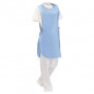 Tablier chasuble polycoton uni bleu ciel