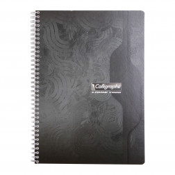 CAHIER SPIRALE CALLIGRAPHE A4 21 X 29,7 CM PETITS CARREAUX 100 PAGES