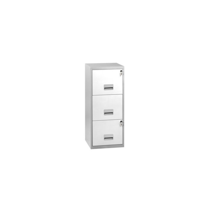 CLASSEUR 3 T PRATIC ALU/BLANC