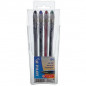 POCH 4 STYLOS G1 ASSORTIS BILLE 0,5MM