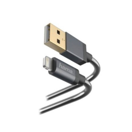 CABLE HAMA LIGHTNING - USB METAL 1,5M