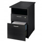 CAISSON HAUTEUR BUREAU PRONTO NOIR